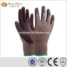 13 Gauge nylon knit latex work gloves